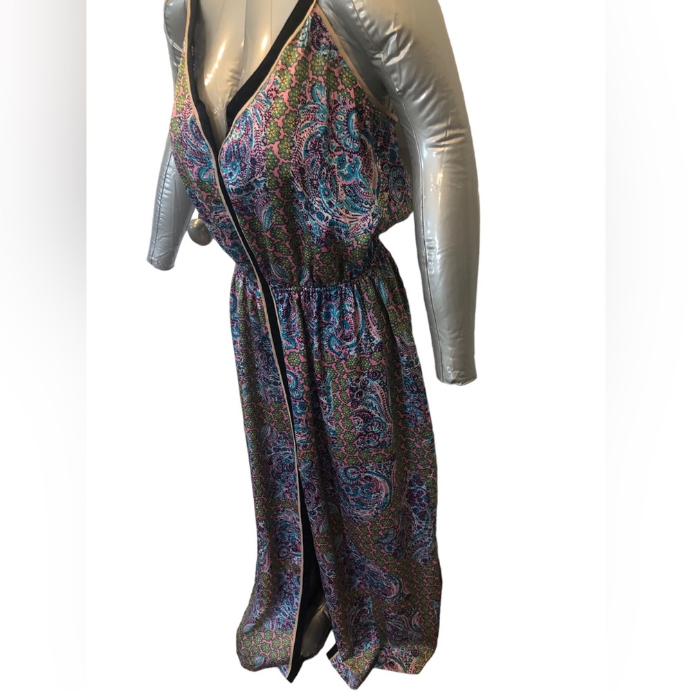 Juicy Couture purple patter v-neck tank maxi dress size 4 Women’s - Picture 6 of 13
